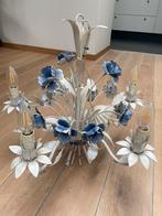 Luster wit zn vlauw, Huis en Inrichting, Lampen | Kroonluchters, Ophalen, Gebruikt, Metaal