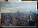 Grote kader met foto New York, Huis en Inrichting, Ophalen, Gebruikt, 125 cm of meer, Foto of Poster