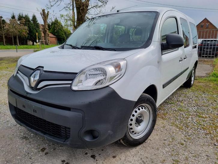 Renault Kangoo 2018 double cabine 136.300km 1.5dci 90cv EU6, Auto's, Renault, Bedrijf, Te koop, Kangoo, ABS, Airbags, Bluetooth