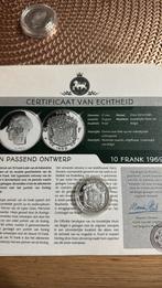 Refrappe 10 francs baudouin, Timbres & Monnaies, Enlèvement ou Envoi, Monnaie en vrac, Argent, Argent