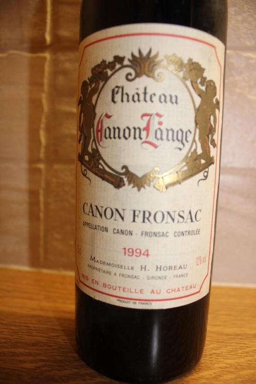 Château Canon Lange 1994 ( Canon Fronsac), Collections, Vins, Comme neuf, Vin rouge, France, Pleine, Enlèvement