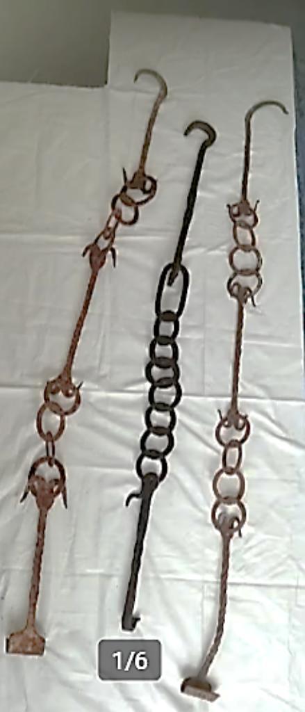 Smeedijzeren antieke haardketting, Antiek en Kunst, Antiek | Woonaccessoires, Ophalen