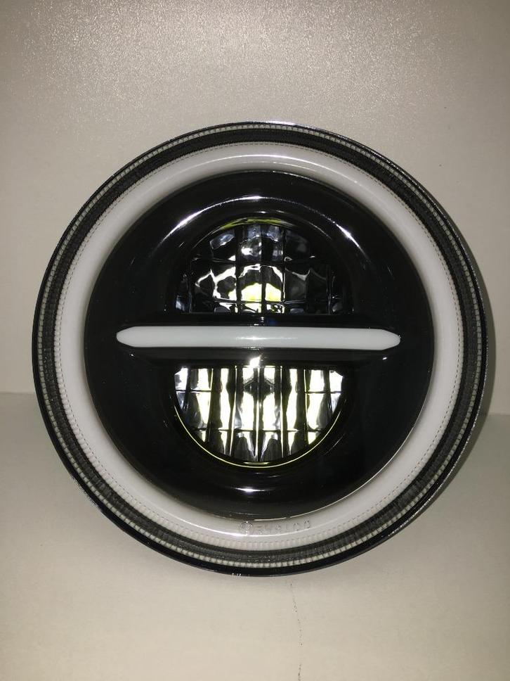 2x 7 inch led koplamp mini harley jeep land rover E keur, Auto-onderdelen, Verlichting, Amerikaanse onderdelen, Ford, Jeep, Mini