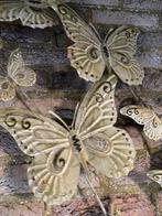 Metaal wanddecoratie vlinders, Tuin en Terras, Zo goed als nieuw, Ophalen