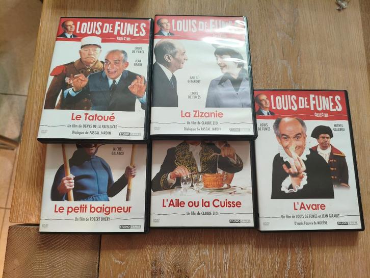 Lot de 5 DVD de la collection Louis De Funès, CD & DVD, DVD | Comédie, Comme neuf, Enlèvement ou Envoi