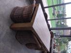 Tafel met stoelen, Huis en Inrichting, Tafels | Eettafels, Ophalen, Gebruikt, Teakhout, 200 cm of meer