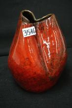 Vase vintage en céramique émaillée - Monogrammé A G, Antiquités & Art, Enlèvement ou Envoi