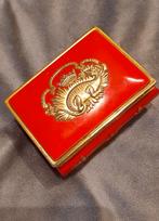 Petite boîte en métal rouge, dragon, Enlèvement ou Envoi