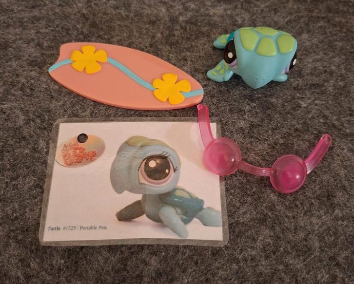 Littlest Pet Shop (LPS) figuur : schildpad #1325, Verzamelen, Poppetjes en Figuurtjes, Ophalen of Verzenden