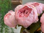 Nieuwe kunstbloemen roze pioenrozen, boeket bloemen pioenen, Intérieur, Envoi, Neuf