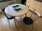 Ronde tafel en 4 stoelen, Ophalen, Gebruikt, Rond, 50 tot 100 cm