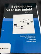 BOEKHOUDEN VOOR HET BELEID, Boeken, Studieboeken en Cursussen, Ophalen, Zo goed als nieuw, Hogeschool, Diverse auteurs