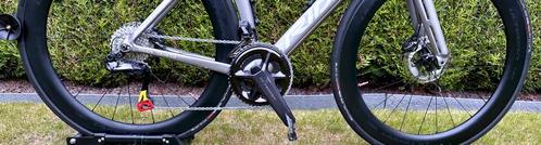 SET: Shimano Di2 Ult 12Sp, CrankPowermeter, carbonwiel 60mm, Fietsen en Brommers, Fietsonderdelen, Zo goed als nieuw, Racefiets