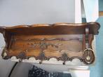 Eiken wandkapstok met hoedenplank, Ophalen, Gebruikt, Hout, Wandkapstok