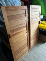 4 portes en bois sapin de placard+ montant cfr photos, Enlèvement, Bois