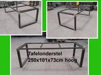tuintafel - NIEUW tafelonderstel 250x101x73 cm H - eettafel, Ophalen, Nieuw, Rechthoekig, Metaal