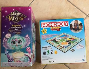 MONOPOLY JUNIOR en MAGIC MIXIES: 5 €/ stuk beschikbaar voor biedingen