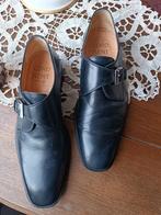 Chaussures marque CUOIO avec boucles en cuir noir 42 1/2, Kleding | Heren, Schoenen, Ophalen of Verzenden, Gedragen, Zwart, Gespschoenen