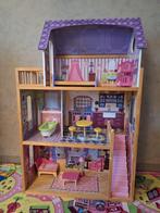 Barbiehuis met meubels, Enfants & Bébés, Jouets | Maisons de poupées, Comme neuf, Maison de poupées, Enlèvement