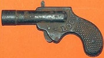 Antiek blikken speelgoedpistool merk LODI 1920 DRGM beschikbaar voor biedingen