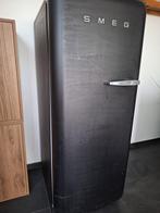 SMEG Koelkast Mat Zwart - FAB28LDBLM5, Ophalen, Gebruikt, 200 liter of meer, 60 cm of meer