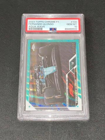 2023 Topps F1 Fernando Alonso Aston Martin /150 PSA 10 card beschikbaar voor biedingen