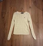 Polo Ralph Lauren kabeltrui – Pima Cotton – maat M – crème, Kleding | Dames, Maat 38/40 (M), Wit, Ophalen of Verzenden, Zo goed als nieuw