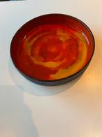 Mooie oranje schaal in keramiek, Antiek en Kunst, Ophalen