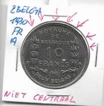 Belgique : 2 belga 1930 FR (A) non frappée au centre - doubl, Envoi, Monnaie en vrac