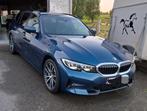 BMW 330e premium hybride 292pk sportline, Auto's, Automaat, Blauw, Leder en Stof, Zwart