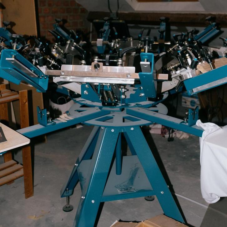 Zeefdruk carrousel / machine M&R Kruzer, Hobby en Vrije tijd, Overige Hobby en Vrije tijd, Zo goed als nieuw, Ophalen