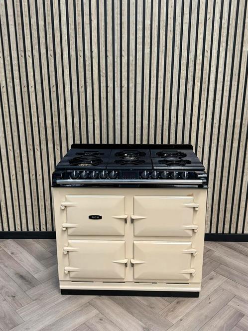 Prachtig Fornuis AGA Six Four creme 4 Ovens!, Elektronische apparatuur, Fornuizen, Gas, 5 kookzones of meer, Grill, Ophalen of Verzenden