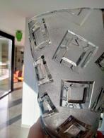 1920s 30s Art Deco press mould vaas glas reliëf, Antiek en Kunst, Antiek | Vazen, Ophalen of Verzenden