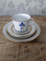 Communie kop met schotel, driedelig (meisje), Antiek en Kunst, Ophalen of Verzenden