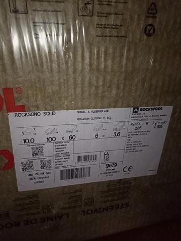 Rockwool 10x100x60 3 pakken beschikbaar voor biedingen