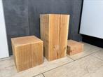 Massief houten sokkel  douglas hout 20x20 cm, Huis en Inrichting, Verzenden