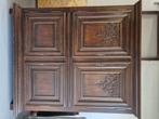 Houten kast met houtsnijwerk, Antiek en Kunst, Ophalen