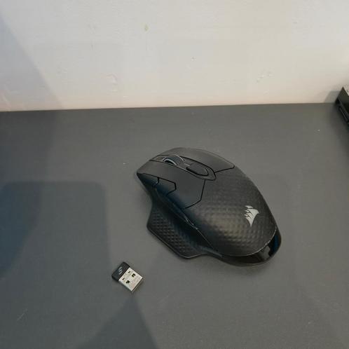 Corsair Dark Core RGB Pro Wireless Gaming Muis (Zwart), Computers en Software, Muizen, Gebruikt, Muis, Draadloos, Gaming muis