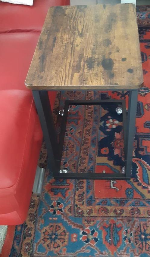 Bijzettafel op wielen, nieuw?, Huis en Inrichting, Tafels | Bijzettafels, Nieuw, Rechthoekig, Hout, Ophalen of Verzenden