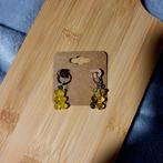 beertjes oorbellen zilverkleurig!, Handtassen en Accessoires, Oorbellen, Hangers, Verzenden, Nieuw, Groen