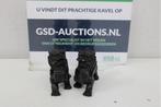 Set van 2 Zwarte Chinese Leeuwen, Antiek en Kunst