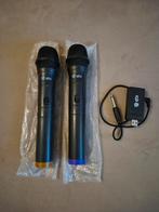 Te koop draadloze micrfoonset, Musique & Instruments, Microphones, Enlèvement, Comme neuf, Sans fil