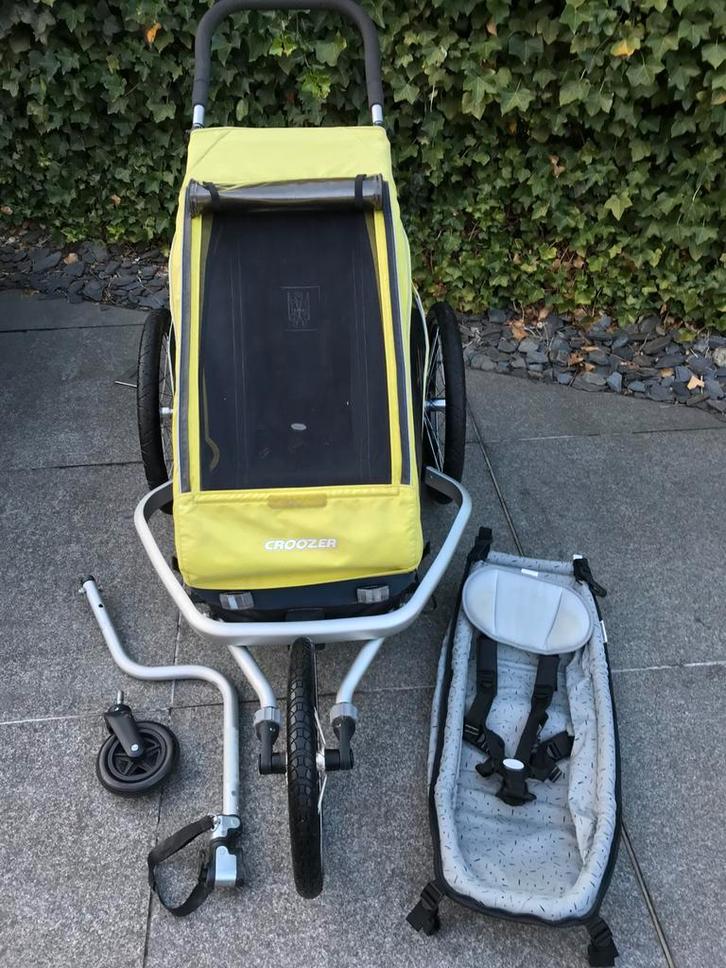Croozer kid for 1 fietskar en hangmatje, Fietsen en Brommers, Fietsaccessoires | Aanhangwagens en Karren, Zo goed als nieuw, Kinderkar