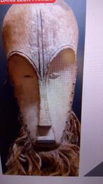 masque afriquain gabon ngil  bois de fromagé excepsionnelle, Ophalen of Verzenden