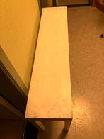 Smalle houten tafel 70H x 30B x 130L cm, Huis en Inrichting, Tafels | Bijzettafels, Ophalen, Gebruikt, Vintage, 75 cm of meer
