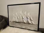 2 Kaders reproducties zeilschepen 'Beken of Cowes', Antiek en Kunst, Ophalen