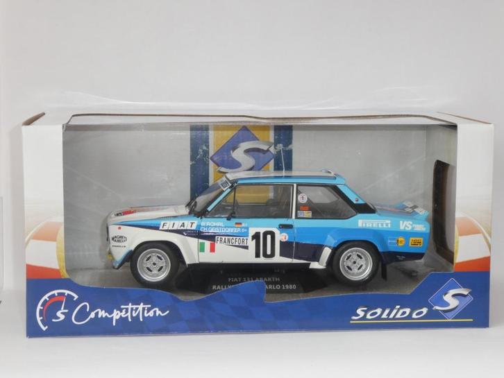 Fiat 131 Abarth van Solido 1/18, Hobby en Vrije tijd, Modelauto's | 1:18, Zo goed als nieuw, Auto, Solido, Ophalen