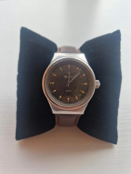 Zenith Defy automatisch, Handtassen en Accessoires, Horloges | Antiek, Polshorloge, Overige merken, Staal, 1960 of later, Met bandje