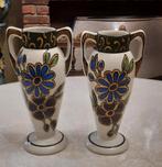 Paires de vases art déco de la Faïencerie AMC de Wasmuël, Antiquités & Art, Antiquités | Vases, Enlèvement ou Envoi