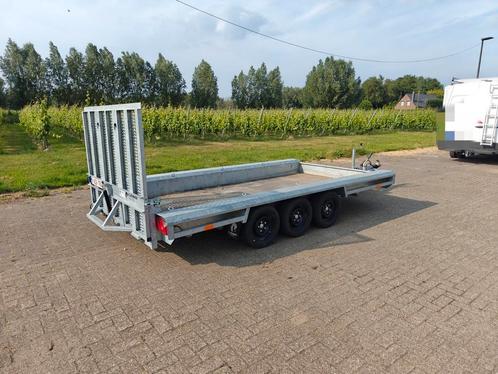 Vlemmix Machinetransporter 3,5T | 3 Assen | 400x180cm | LED, Auto diversen, Aanhangers en Bagagewagens, Zo goed als nieuw, Ophalen